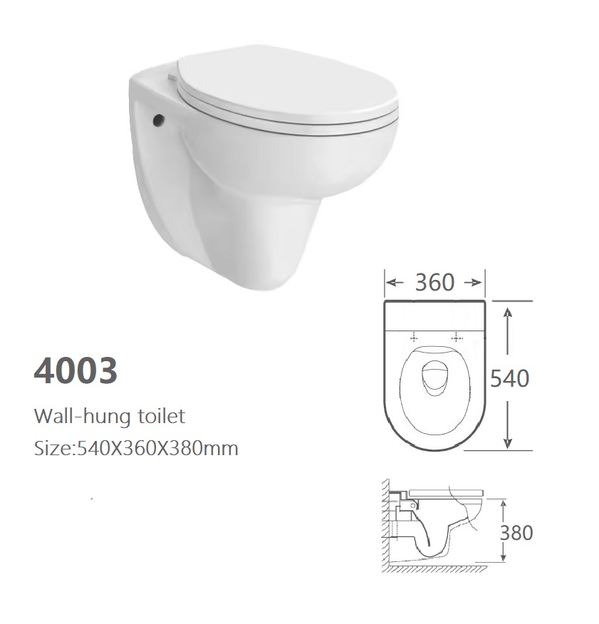 Classical wall hung toilet set 4003 - New