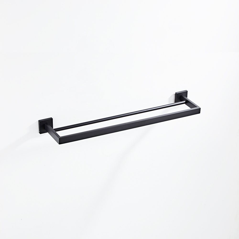 New design stainless steel towel rail black color-J9602