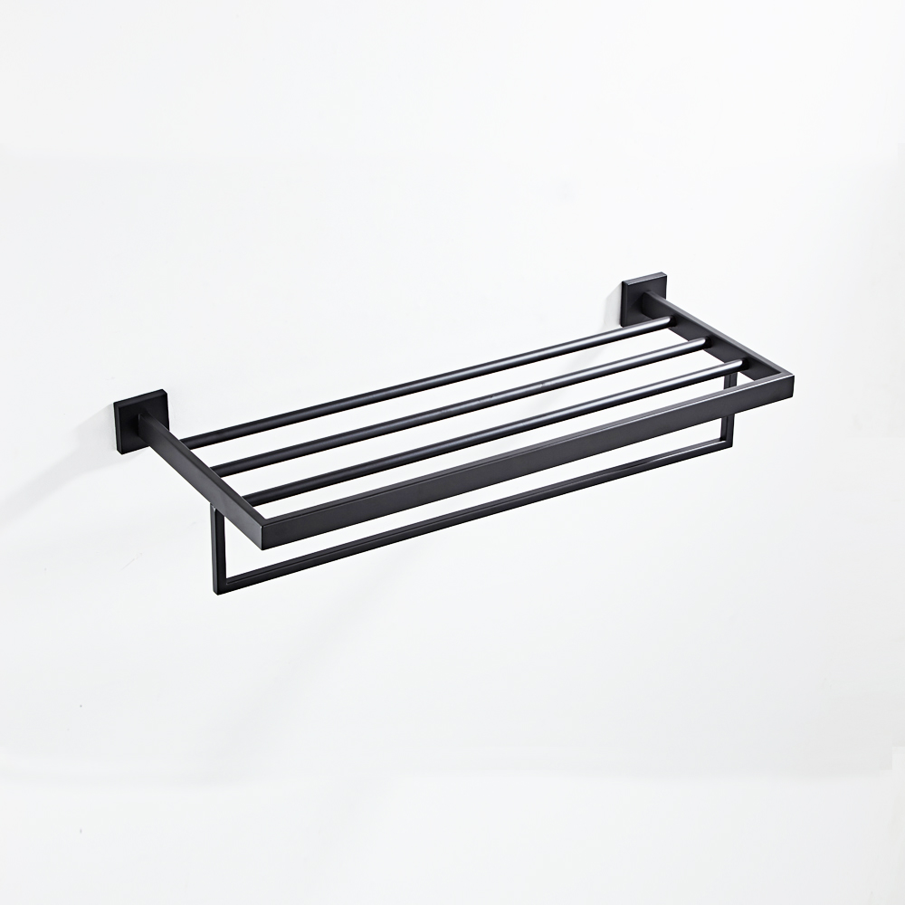 New design stainless steel towel rail  black  color-J9601 